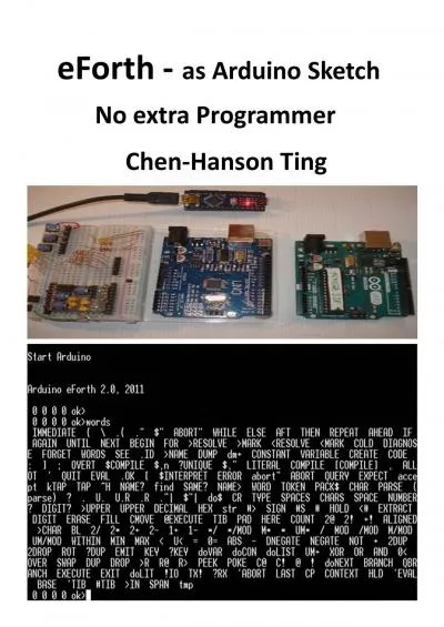 [READING BOOK]-eForth as Arduino Sketch: no extra Programmer