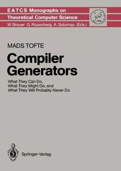 [READING BOOK]-Compiler Generators: What They Can Do, What They Might Do, and What They