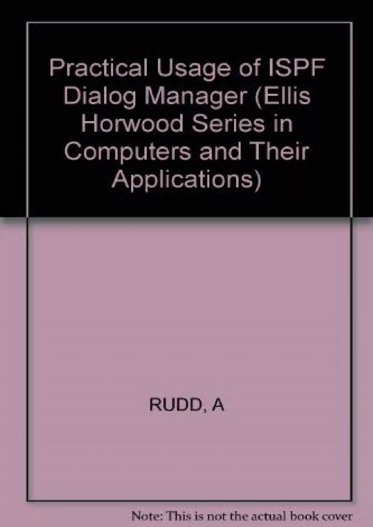 [eBOOK]-Rudd: Practical Usage of Ispf Dialog Manager