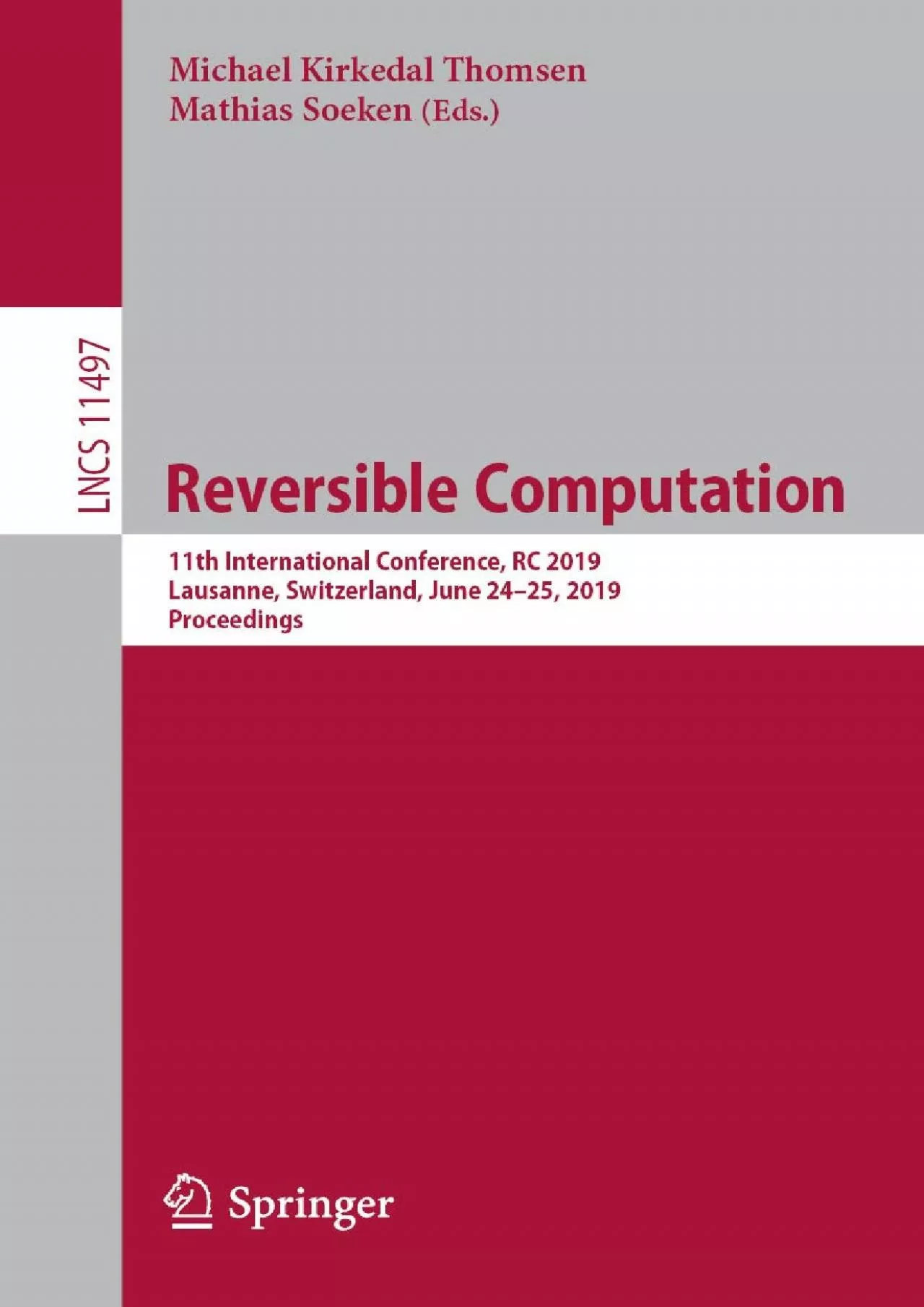 [PDF]-Reversible Computation: 11th International Conference, RC 2019, Lausanne, Switzerland,