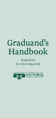 Graduand’sHandbookGraduation 12, 13 & 14 May 2015
