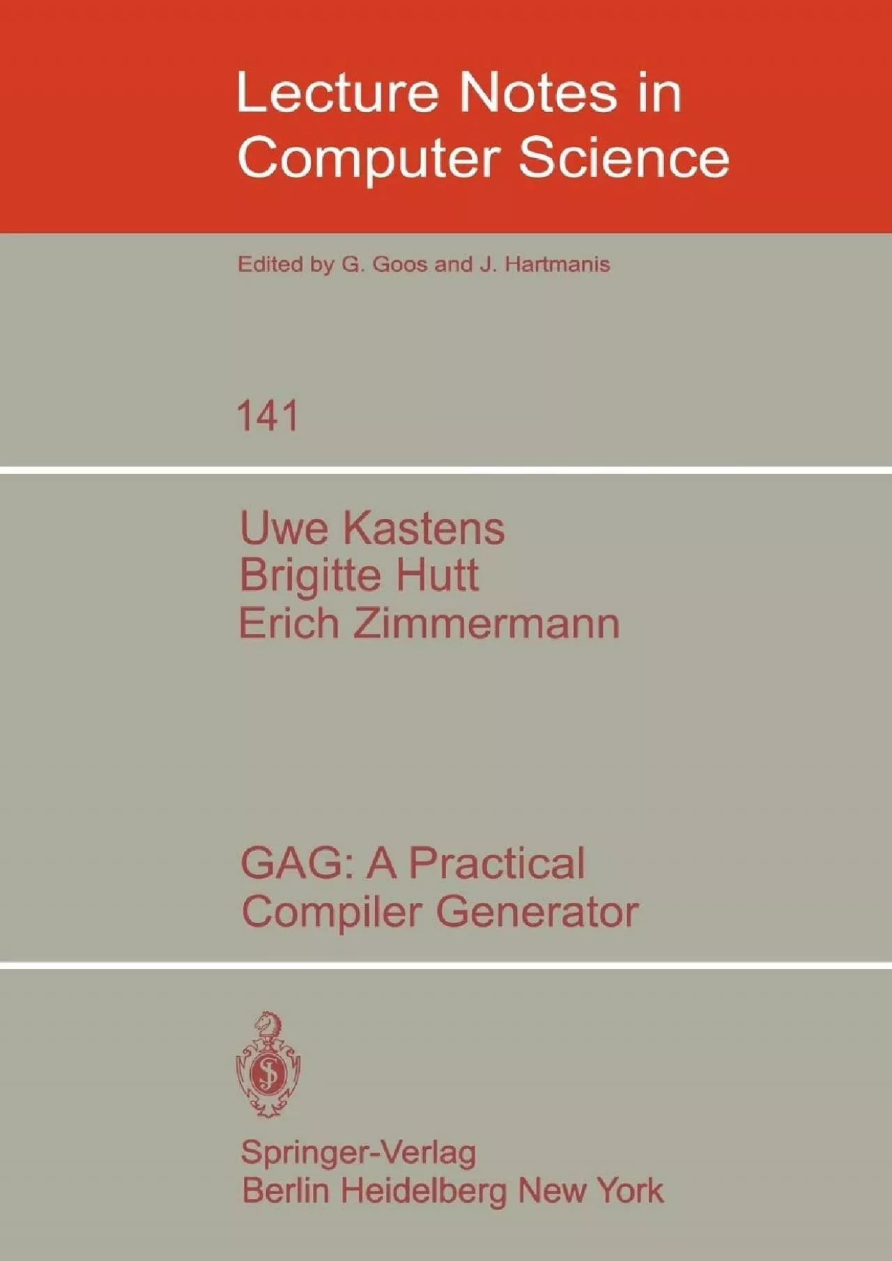 [READING BOOK]-GAG: A Practical Compiler Generator (Lecture Notes in Computer Science,