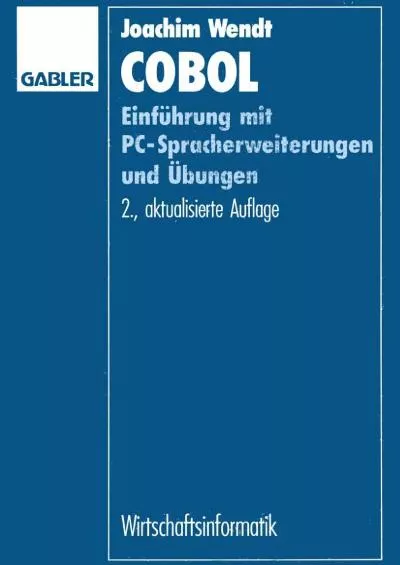 [eBOOK]-COBOL: Einführung mit PC-Spracherweiterungen und Übungen (German Edition)