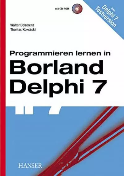 [READING BOOK]-Programmieren lernen in Borland Delphi 7.