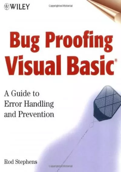 [DOWLOAD]-Bug Proofing Visual Basic: A Guide to Error Handling and Prevention