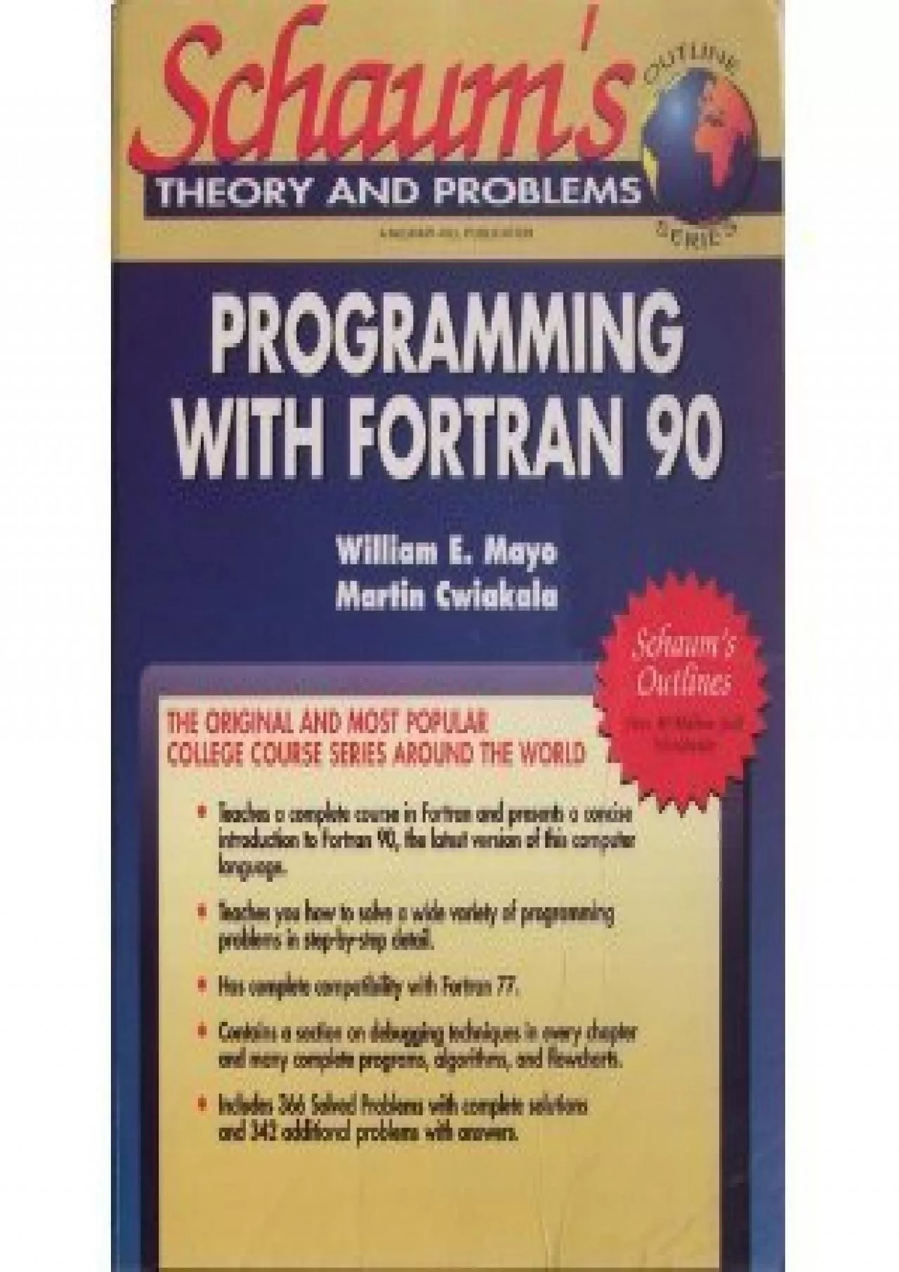 PDF-[eBOOK]-Schaum\'s Outline of Theory and Problems of Programming With Fortran 90 (Schaum\'s