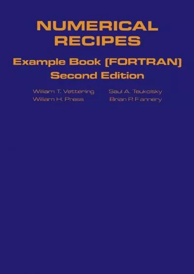 [READ]-Numerical Recipes Example Book (FORTRAN) 2nd Edition