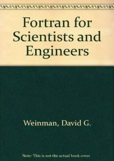 [eBOOK]-Fortran for Scientists and Engineers