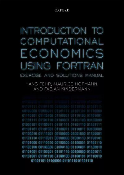 [READ]-Introduction to Computational Economics Using Fortran: Exercise and Solutions Manual