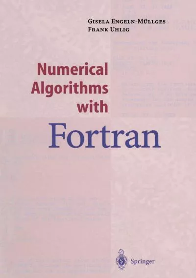 [BEST]-Numerical Algorithms with Fortran