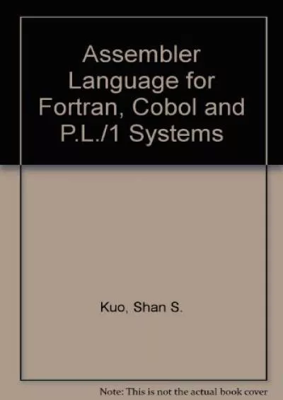[PDF]-Assembler Language for Fortran, Cobol, and Pl/I Programmers: IBM 370/360