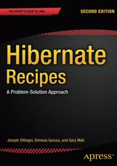[READ]-Hibernate Recipes: A Problem-Solution Approach