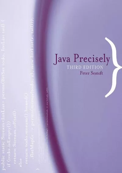 [FREE]-Java Precisely, third edition (The MIT Press)