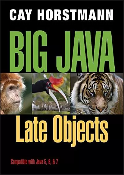 [READING BOOK]-Big Java: Late Objects