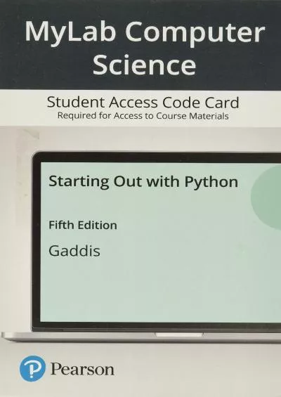 [DOWLOAD]-Starting Out with Python -- MyLab Programming with Pearson eText