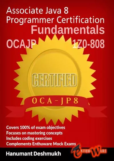 [eBOOK]-OCAJP Associate Java 8 Programmer Certification Fundamentals: 1Z0-808