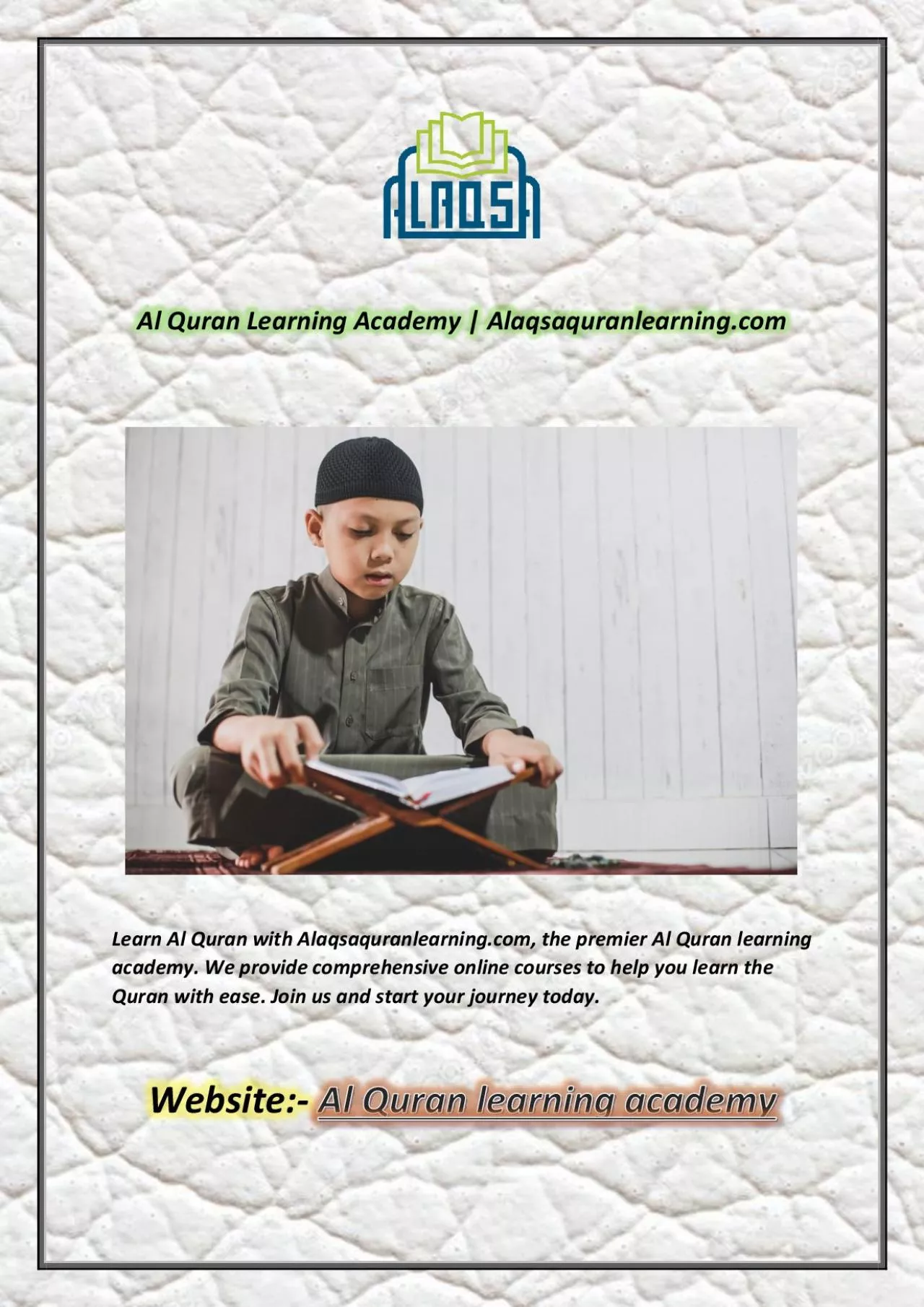 PDF-Al Quran Learning Academy | Alaqsaquranlearning.com