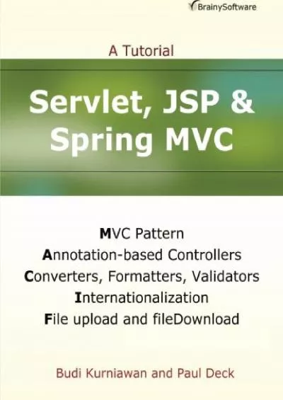 [PDF]-Servlet, JSP and Spring MVC: A Tutorial (A Tutorial series)