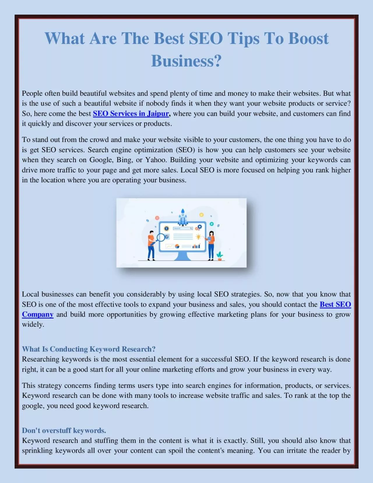 PDF-What Are The Best SEO Tips To Boost Business?