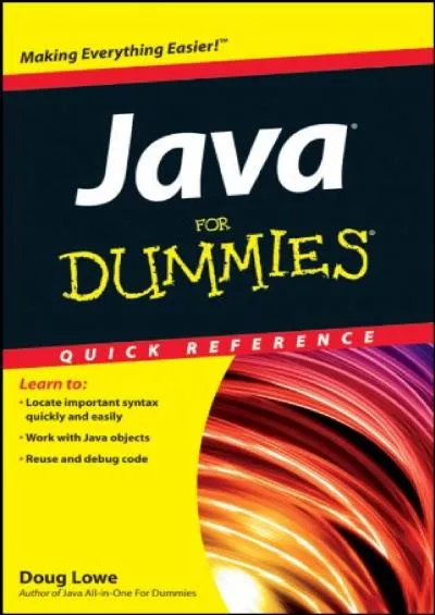 [DOWLOAD]-Java For Dummies Quick Reference