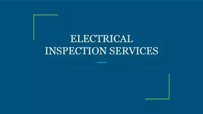 ELECTRICAL INSPECTION SERVICES