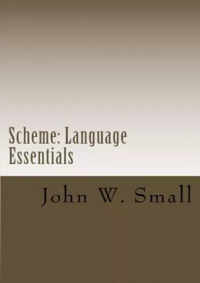 [FREE]-Scheme: Language Essentials