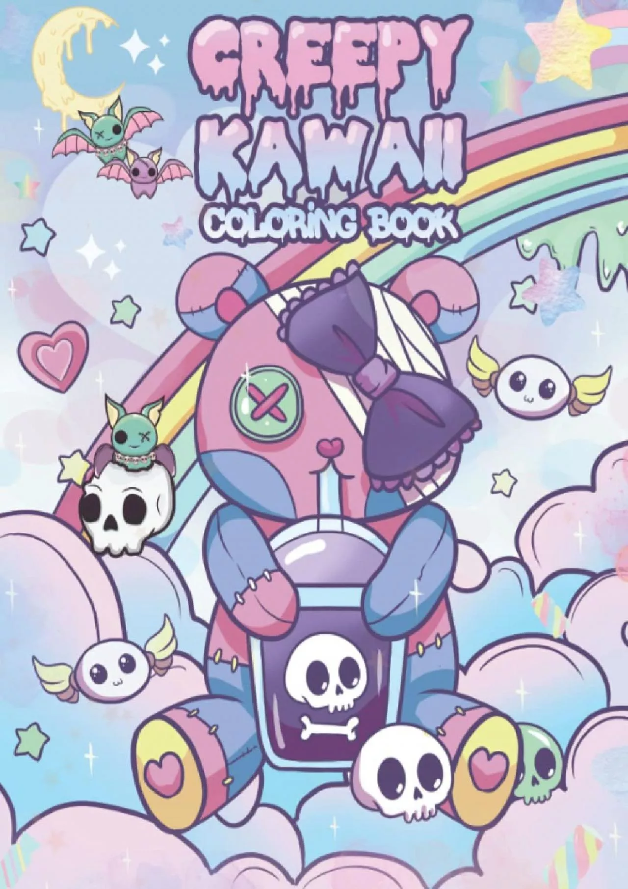 PDF-[PDF]-Creepy Kawaii Coloring Book: Pastel Gothic Spooky Horror Chibi Coloring Pages.