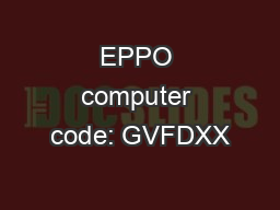EPPO computer code: GVFDXX