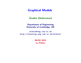 Representingknowledgethroughgraphicalmodels