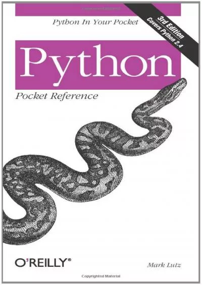 [BEST]-Python Pocket Reference (Pocket Reference (O\'Reilly))