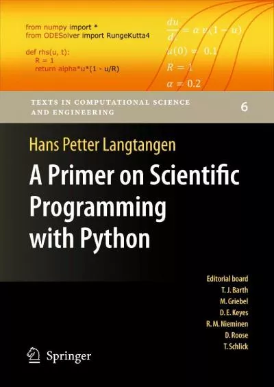 [READ]-A Primer on Scientific Programming with Python (Texts in Computational Science and Engineering)