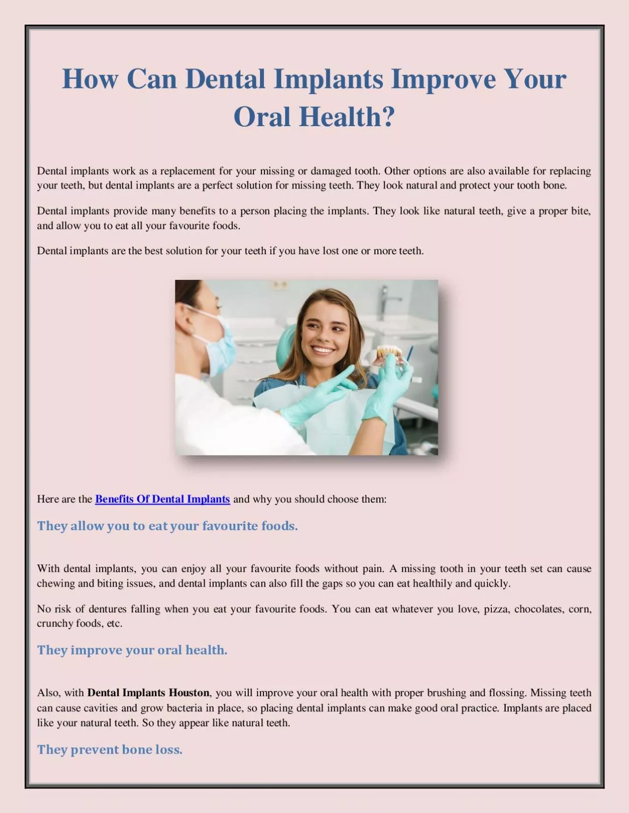 How Can Dental Implants Improve Your Oral Health?