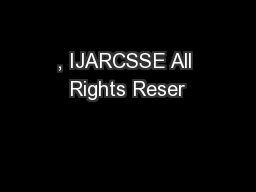 , IJARCSSE All Rights Reser
