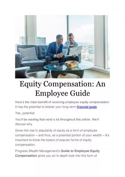Equity Compensation: An Employee Guide