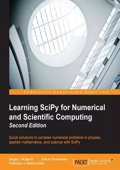 [READING BOOK]-Learning SciPy for Numerical and Scientific Computing - Second Edition