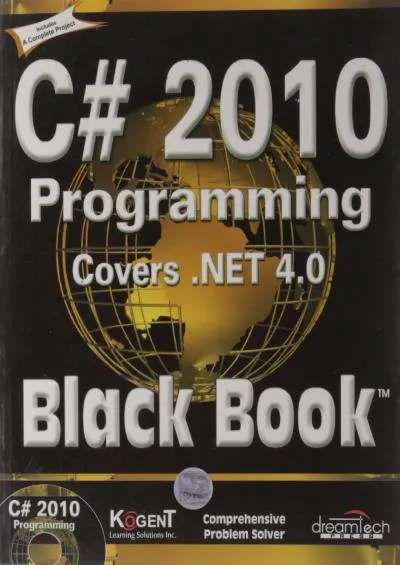 [BEST]-C 2010 Programming: Covers .NET 4.0, Black Book