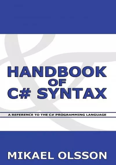[eBOOK]-Handbook of C Syntax: A Reference to the C Programming Language
