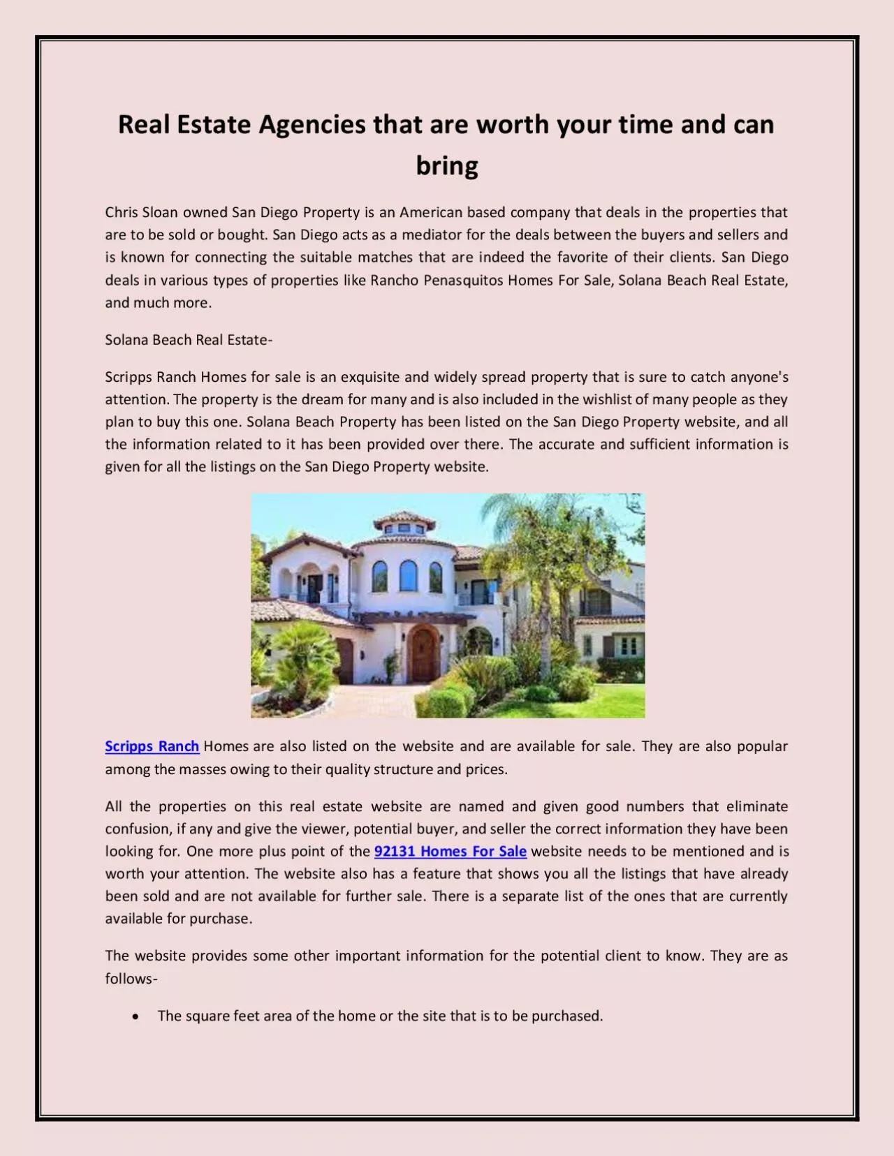 PDF-Real Estate Agencies that are worth your time and can bring