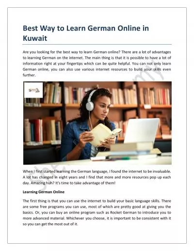 Best Way to Learn German Online in Kuwait