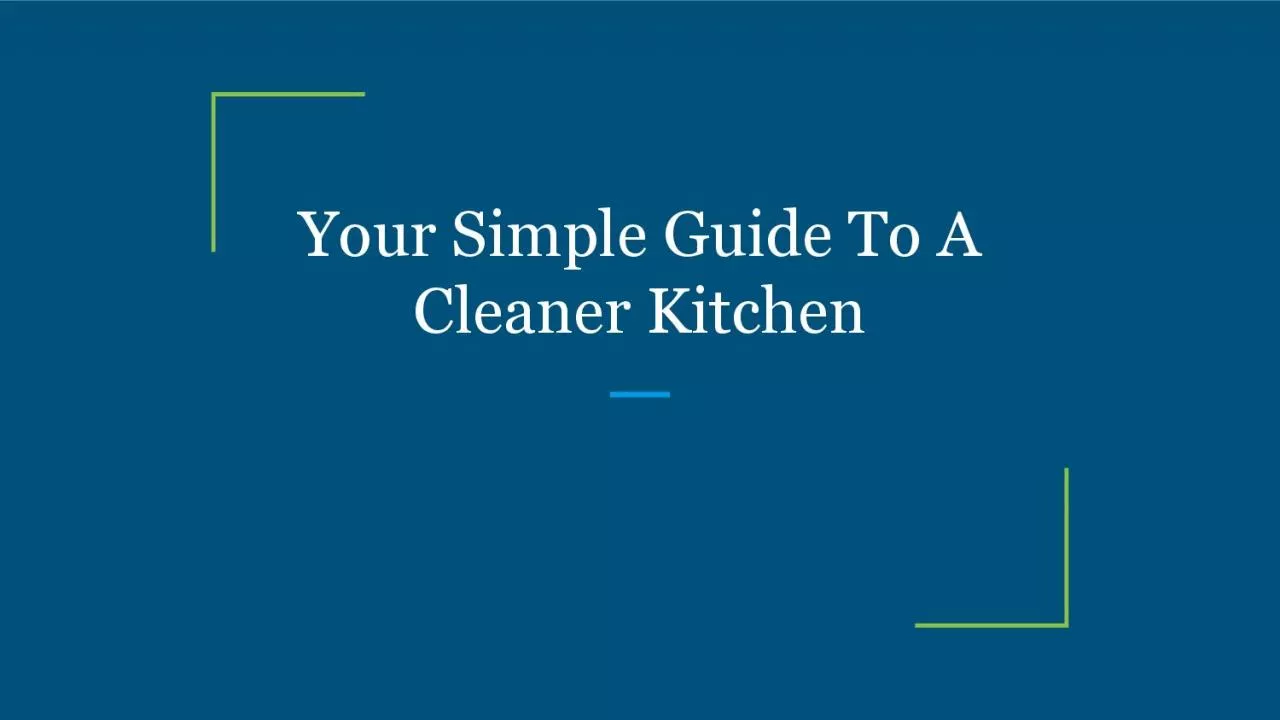 PDF-Your Simple Guide To A Cleaner Kitchen