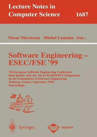 [BEST]-Software Engineering - ESECFSE \'99: 7th European Software Engineering Conference