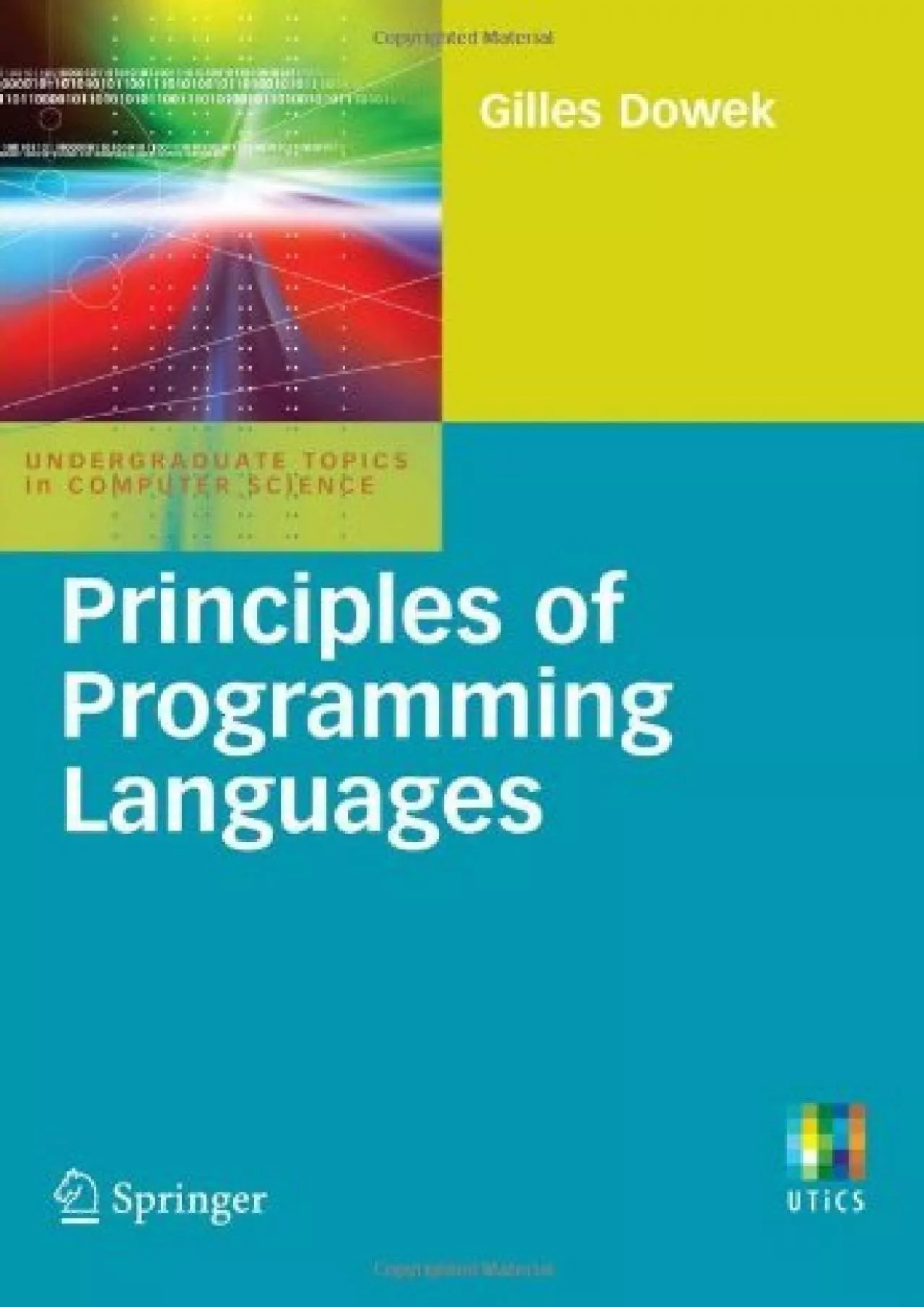 PDF-[BEST]-Principles of Programming Languages (Undergraduate Topics in Computer Science)