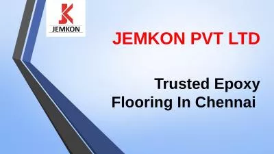 Trusted Epoxy Flooring In Chennai.