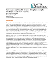 Consequences of New IRS Revenue Ruling Concerning Tax
