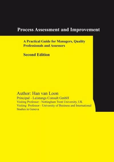 [eBOOK]-Process Assessment and Improvement: A Practical Guide