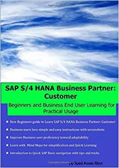 (READ)-SAP S/4 HANA Business Partner: Customer: Beginners and Business End User Learning