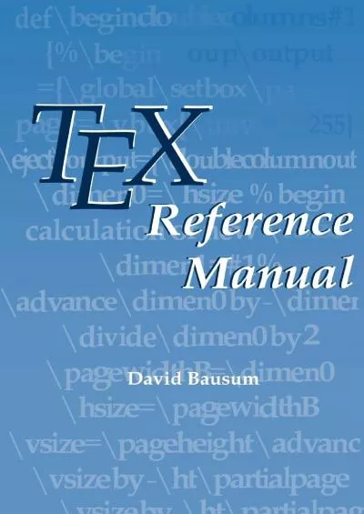 [DOWLOAD]-TeX Reference Manual