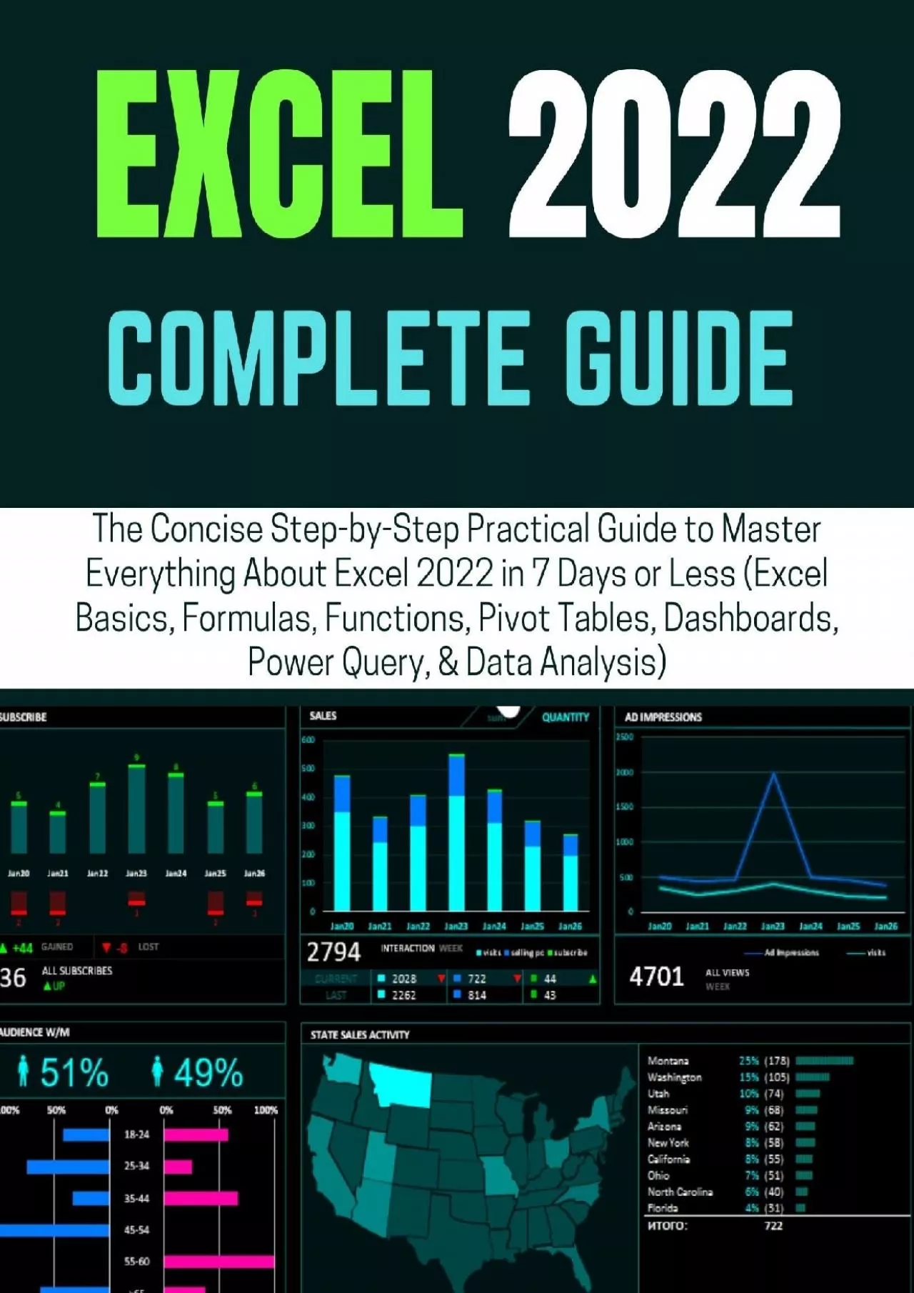 PDF-(DOWNLOAD)-EXCEL 2022 COMPLETE GUIDE: The Concise Step-by-Step Practical Guide to Master