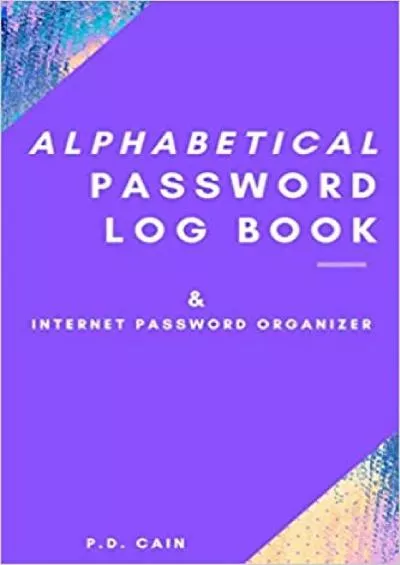 (BOOS)-Alphabetical Password Log Book: Internet Password Organizer (Password  Internet Logbooks)