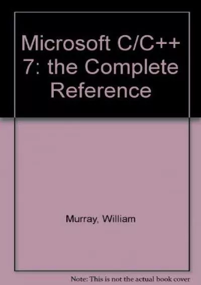 [DOWLOAD]-Microsoft CC++ 7: The Complete Reference